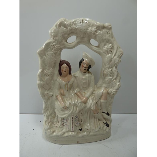 13 - Victorian Mantle Piece ornament (Lovers under Arch) 37cm High