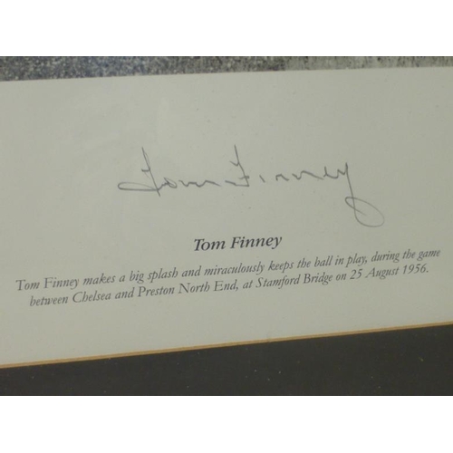 20 - Framed and Glazed Limited Edition Print Signed by Tom Finney with Certificate of Authenticity ( 103 ... 