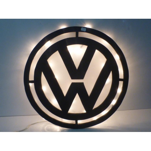 25 - Unusual Illuminated Volkswagon Sign ( 22