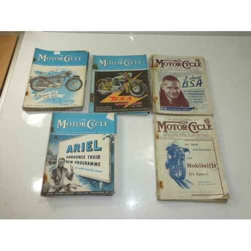 38 - Collection of The Motor Cycle Magazine Dating from 1935 to 1950