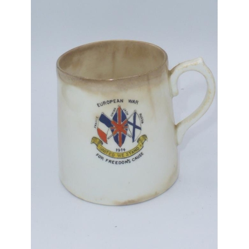 53 - Royal Albert 1914 European War For Freedoms Cause Mug