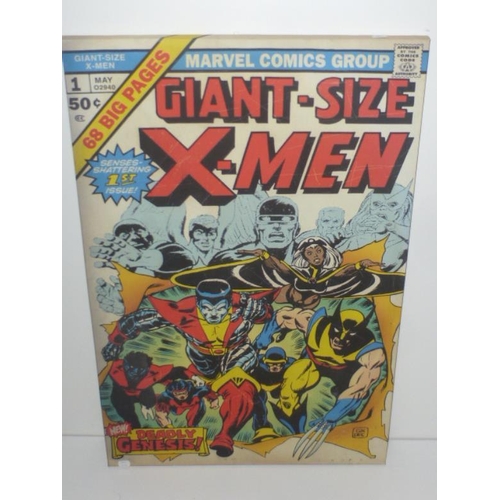 66 - Canvass on Block of Marvel X-Men Comic Cover (2ft x 3ft)