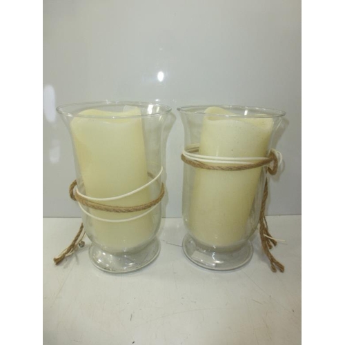 70 - Two Battery Operated Vanilla Storm Candles (10