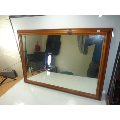 74 - Large Pine Framed Mirror (102cm x 74cm)