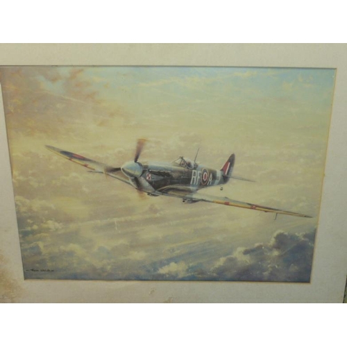 81 - Three Framed Pictures Depicting Military Aircraft