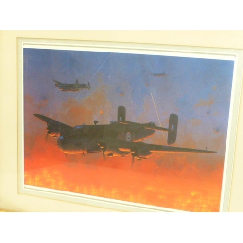 81 - Three Framed Pictures Depicting Military Aircraft