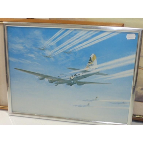 81 - Three Framed Pictures Depicting Military Aircraft