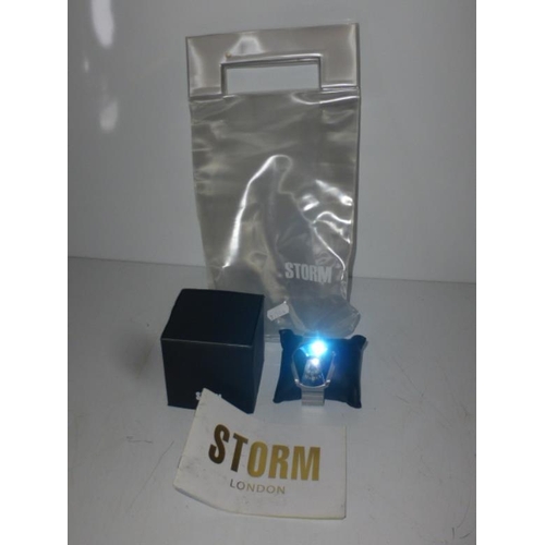 91 - Storm Darth Black watch Complete with Box, Bag, Brochure and more