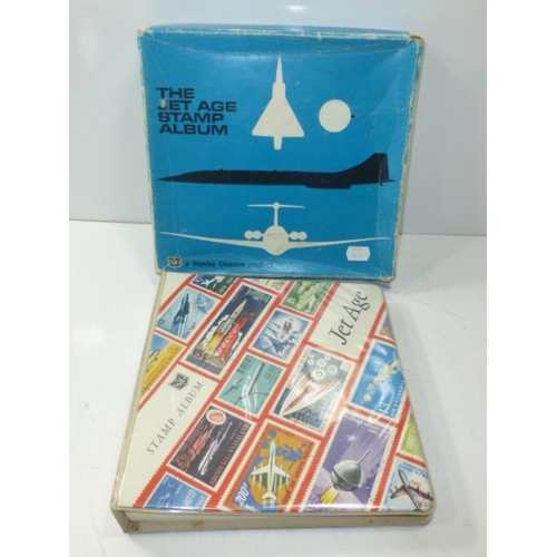 103 - Stanley Gibbons Jet Age Stamp Album with Large Selection of Stamps in Original Box