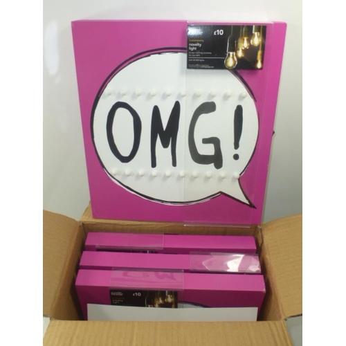 199 - Collection of 4 OMG Light up Signs