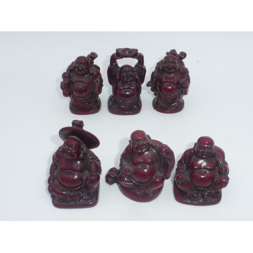 225 - Collection of Miniature resin buddha's