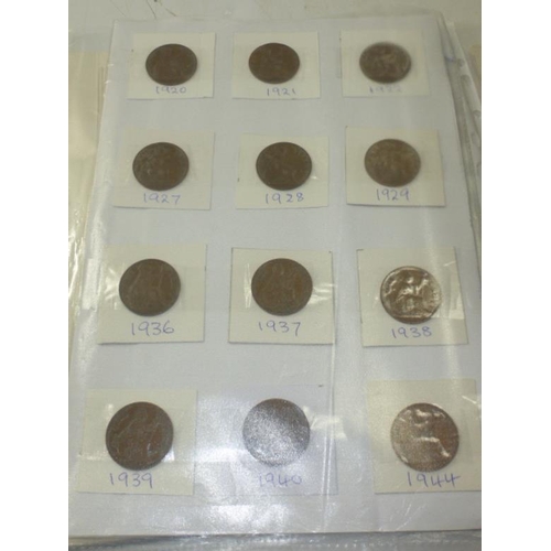 255 - Large Selection of Pennies from 1860 to 1967