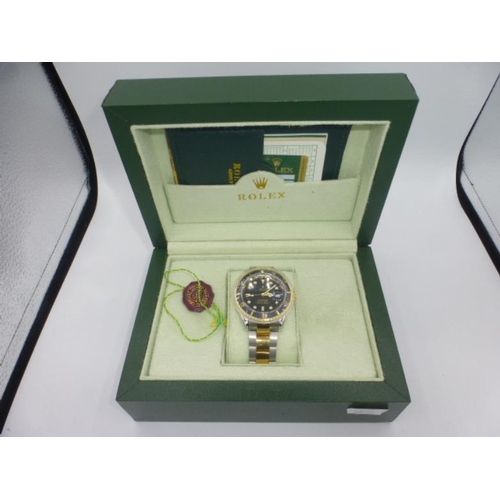 231 - Rolex Oyster Perpetual Submariner complete with Box and Paperwork (Watch unauthenticated and presume... 