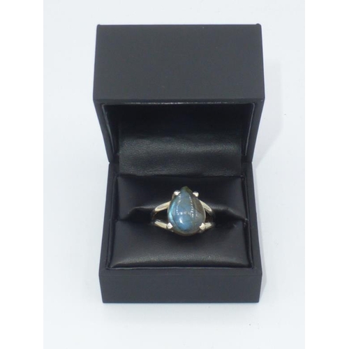 236 - Silver 925 Australian Boulder Opal Ring (Size U) complete with Presentation Case and box