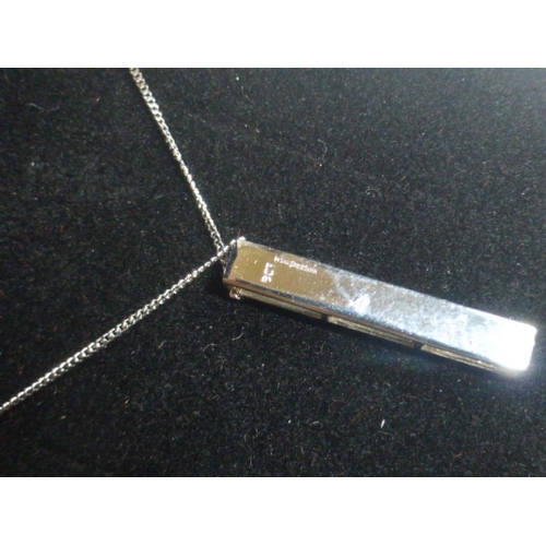 279 - White 9ct Gold Pendant and Chain