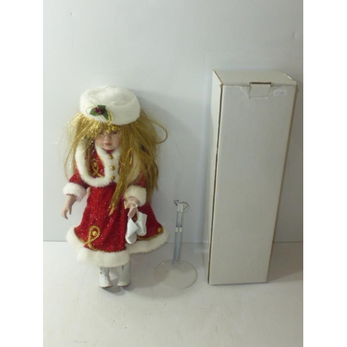 35 - Christmas Christabelle Doll on Stand complete with Box