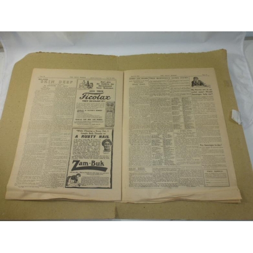 56 - Two Copies of The Daily Mirror Newspapers (Dated 1912 & 1919) Including The Coverage of The Titanic ... 