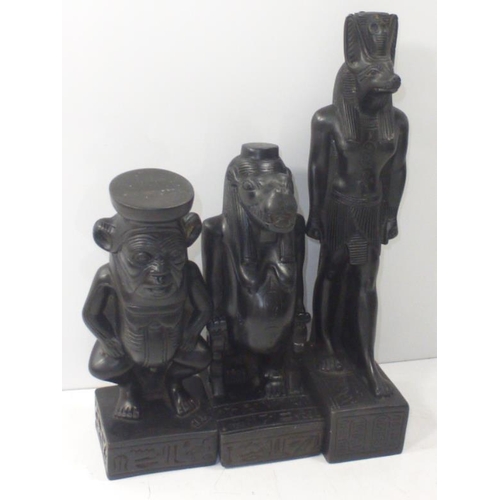 64 - Three Egyptian Style Figures/ Book ends?