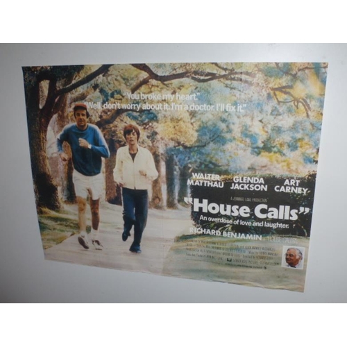 184 - House Calls UK BRITISH QUAD, Walter Matthau Original 1978 Poster (30