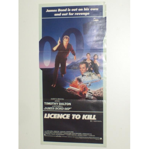 190 - OO7 JAMES BOND AUSTRALIAN DAYBILL POSTER License To Kill, Timothy Dalton Original 1987 Poster (12.75... 