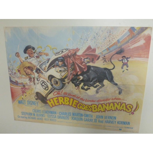 211 - Herbie Goes Bananas UK BRITISH QUAD POSTER, Charles Martin Smith Original Quad Poster (30