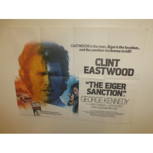 214 - The Eiger Sanction UK BRITISH QUAD POSTER, Clint Eastwood 1975 UK Quad Poster (30