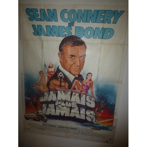 226 - JAMES BOND 007 FRENCH GRANDE FORMAT POSTER Never Say Never Again, Sean Connery Original French Poste... 