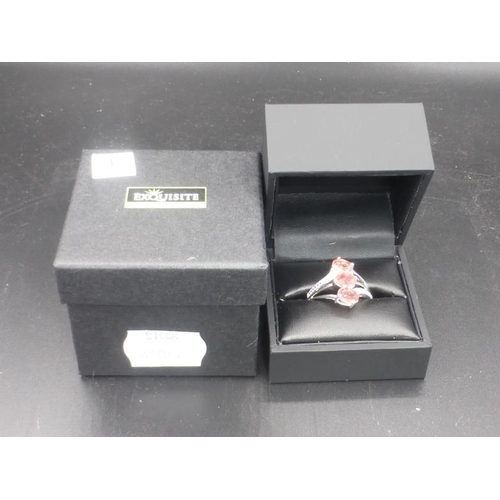 215 - Silver 925 Ring (Size Q) in Presentation Case