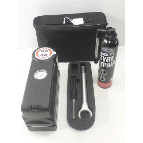 589 - TEK Tyre Inflator Kit and Quick Fix Tyre Repair