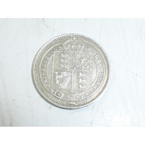 229 - 1887 victorian shilling