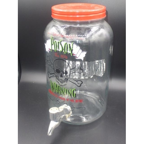 612 - Glass Poison Dispensing Bottle with tap (10