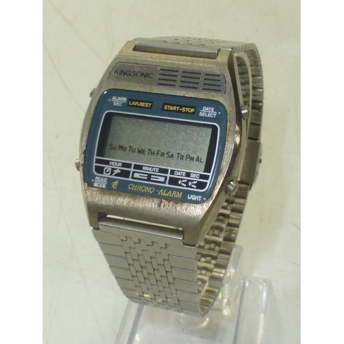 282 - Kingsonic Chrono-Alarm Digital Watch (Rare-Untested)