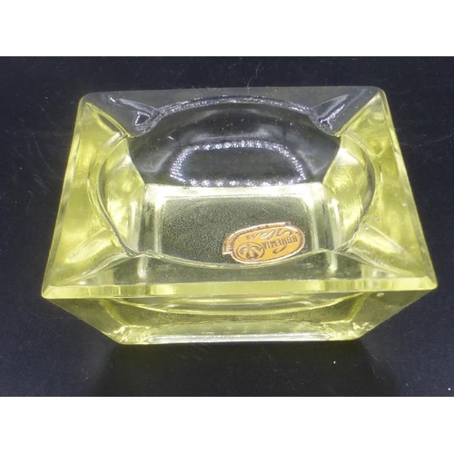 303 - Box Set of Four Bohemia glass Mini ashtrays