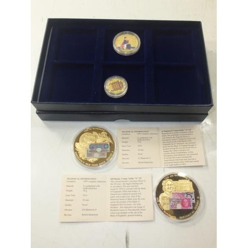 320 - Collection of Commemorative coins to include The £1 Banknote Emergency War Time Issue Series A, The ... 