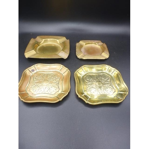 327 - Collection of 20th Century Ashtray's (Brass)