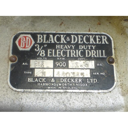 17 - Vintage Black & Decker Heavy Duty Electric Drill