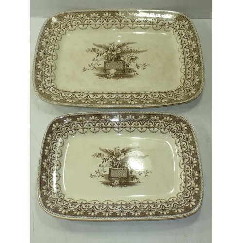 40 - Two Mid 19th Century Ceramic Albany SH Serving Platters (18