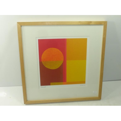 55 - Framed and Glazed Sunset Picture