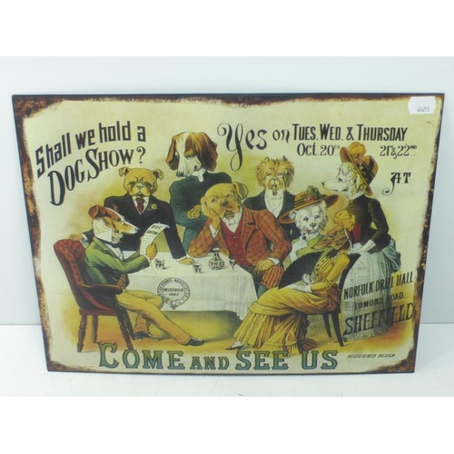91 - Vintage Style Tin Plate Advertising Sign (40cm x 30cm)