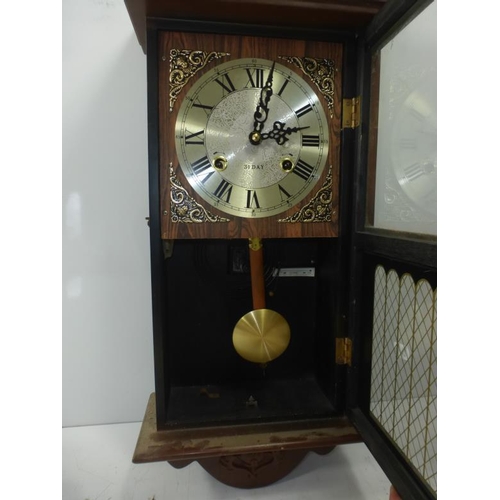 95 - 31 Day Chiming Wall Clock with Pendulum