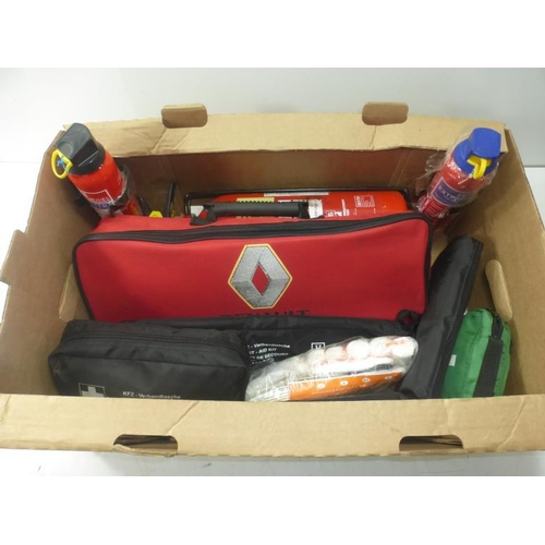 116 - Mixed Selection of Car Accessories including Fire Extinguishers, Safety Equipment and Medical Kits