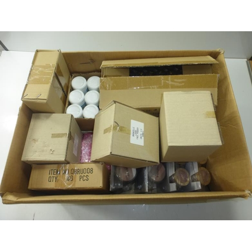 124 - Large Collection of Cosmetics including Tanning Lotion, Eye Dust, Brushes and Much More