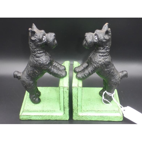 244 - Cast Iron Border Terrier Book ends