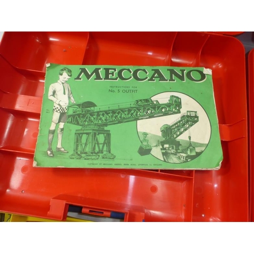 170 - Large Collection of Meccano in Plastic Storage Cases
