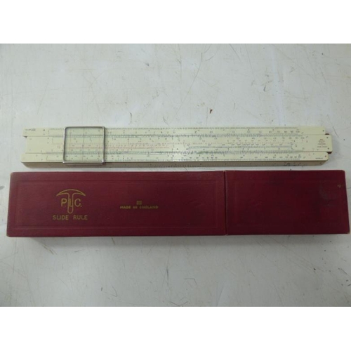 283 - Vintage P.I.C. Slide Rule with Original Box