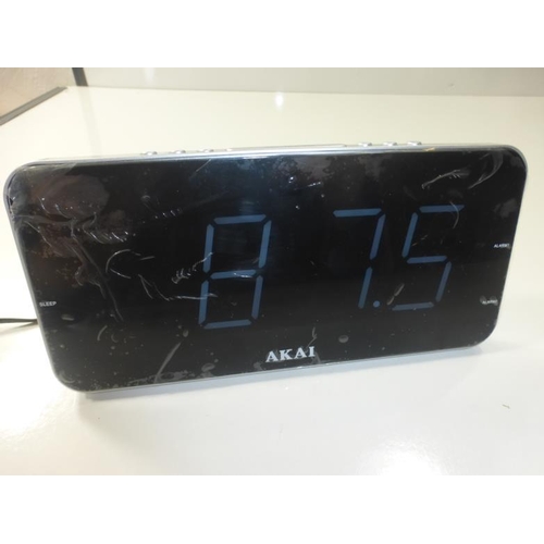 16 - Akai Clock radio with Jumbo LED Display (Tested Working and Boxed) Amazon £18.66