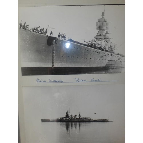 17 - Two Framed Photographs of WWII Italian Battleship's entitled Vittorio and Veneto