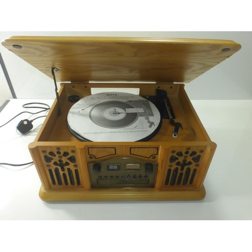 66 - Record player with tape and cd player