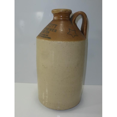 226 - Stoneware bottle from herb beer brewer, Daubhill, Bolton dating 1927