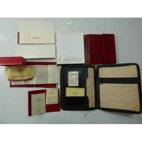 233 - Collection of Cartier Boxes, Certificates, Receipts, Manuals together with Louis Vuitton at Harrods ... 